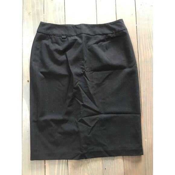 Calvin Klein black pencil skirt women's size 4 split - Picture 1 of 4